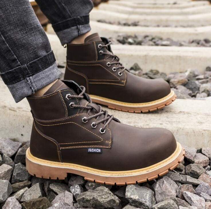 Mens Casual Boots Winter Work Safety Boots shoes - Winter Boots