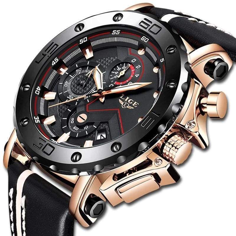 Mens Luxury Watches Just For You - Rose gold black - Watches