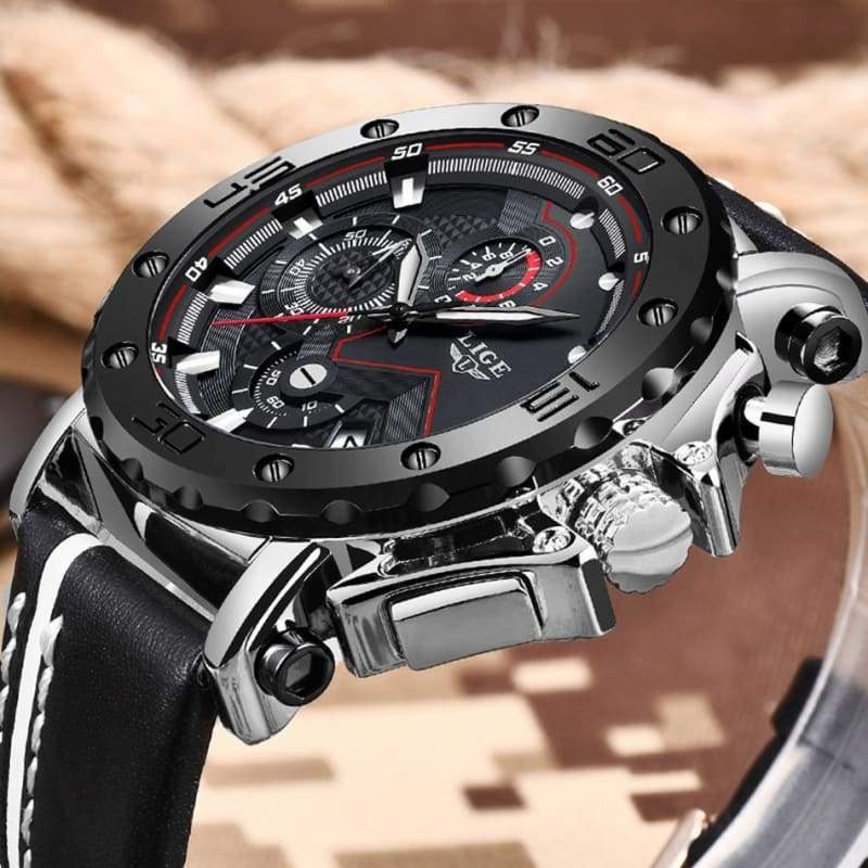 Mens Luxury Watches Just For You - Silver black - Watches