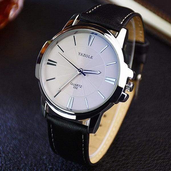 Men Wrist Watch - Black white - Quartz Watches