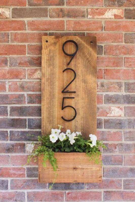 Modern House Number Just For You - Door Plates