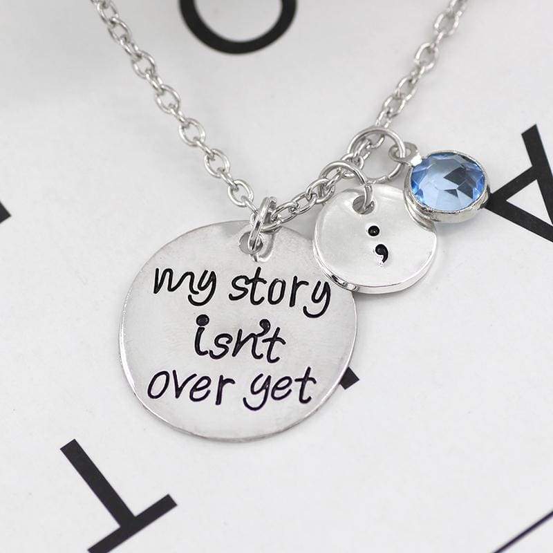 My Story Is not Over Yet Pendant - Pendant Necklaces