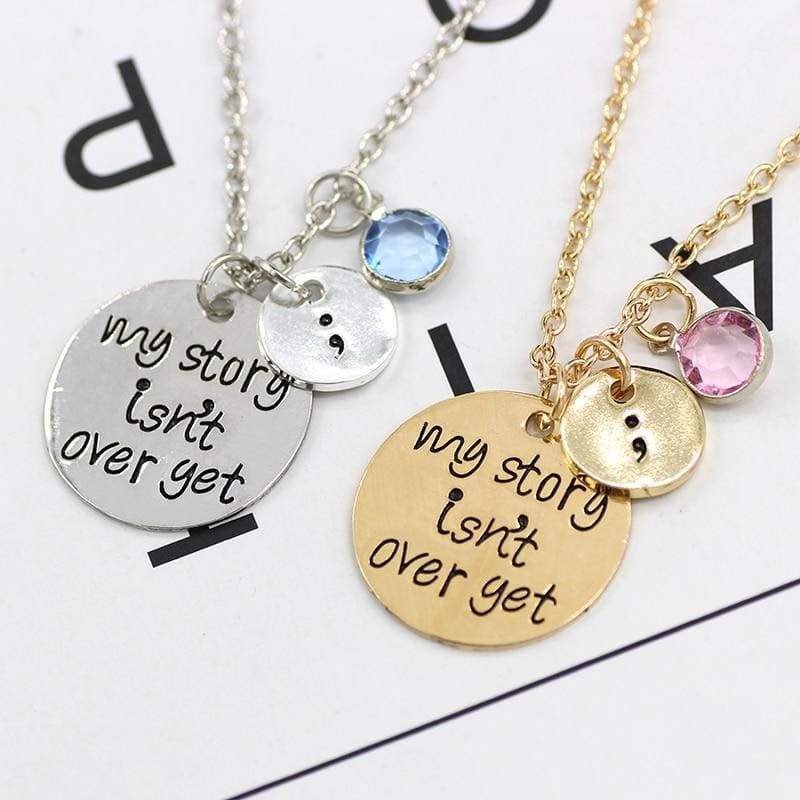 My Story Is not Over Yet Pendant - Pendant Necklaces