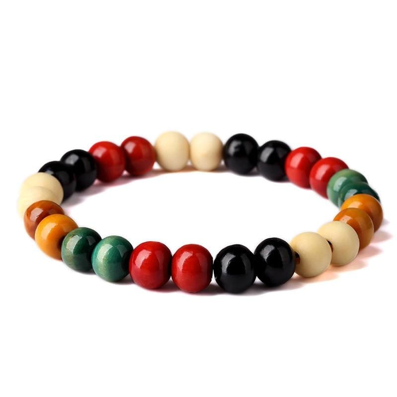 Natural Wooden Beaded Root Chakra - 4 - Charm Bracelets