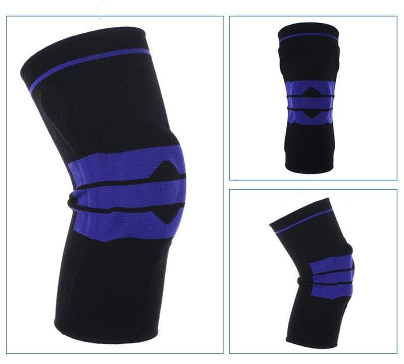 Nylon Silicon Knee Sleeve - Black / L - Elbow & Knee Pads