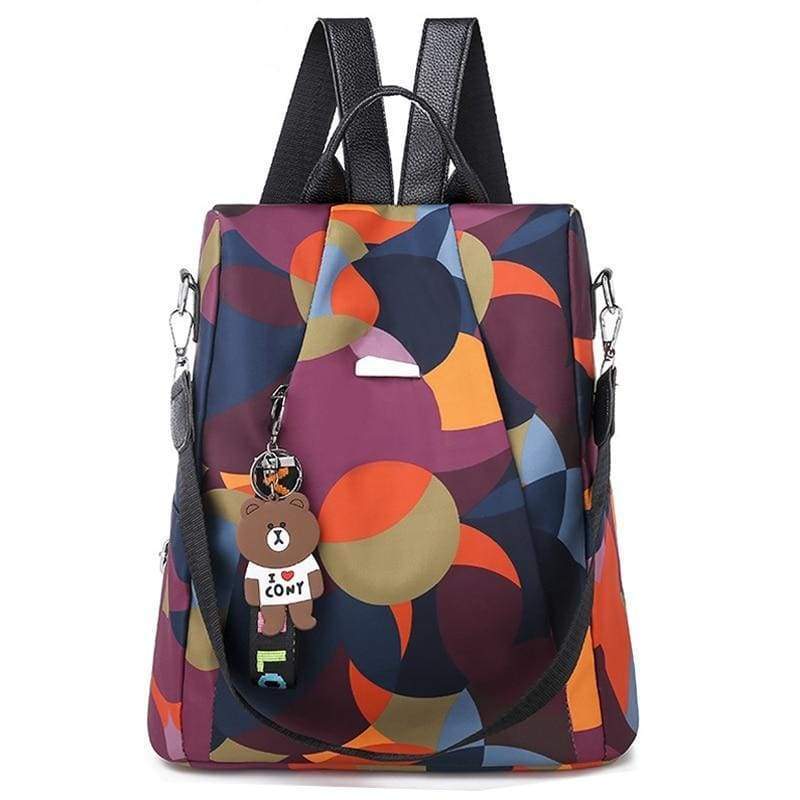 Oxford Anti-Thief Backpack - COLORFUL - Backpacks