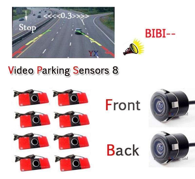 Parking System With Front View Camera and Rear view Camera - Parking Sensors