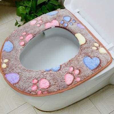 Plush Toilet Cover Just For You - coffee eat Cover - Toilet Seat Covers