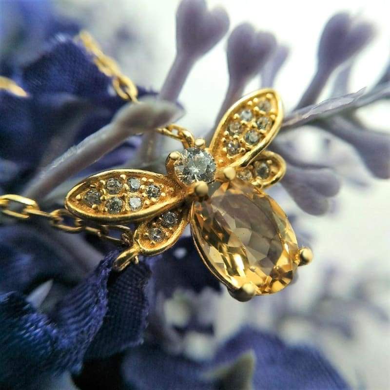 Queen bee citrine bracelet - Bracelets & Bangles