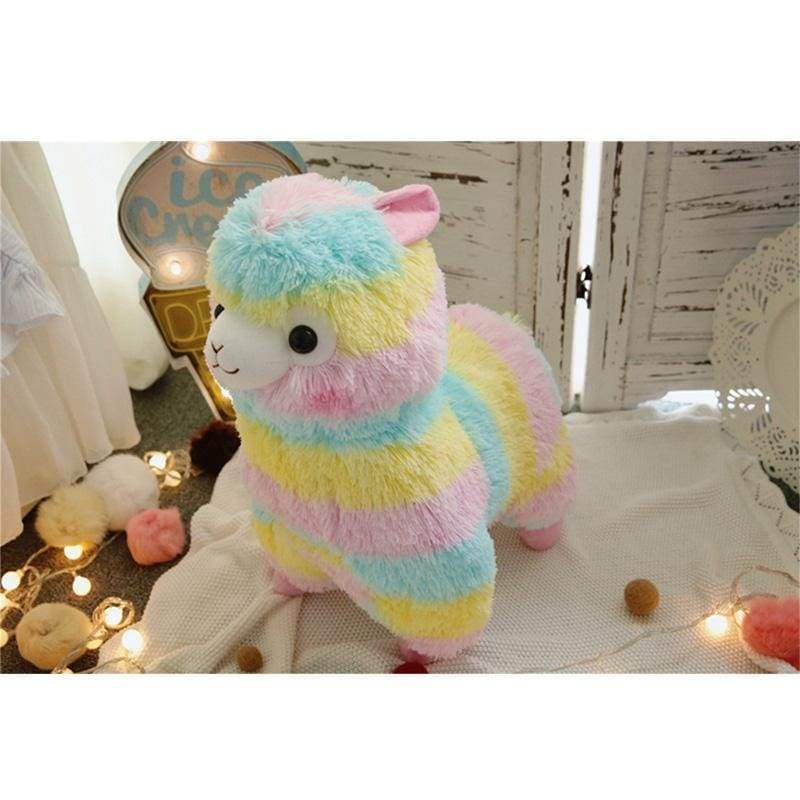 Rainbow Alpaca Stuffed Toy - Stuffed & Plush Animals