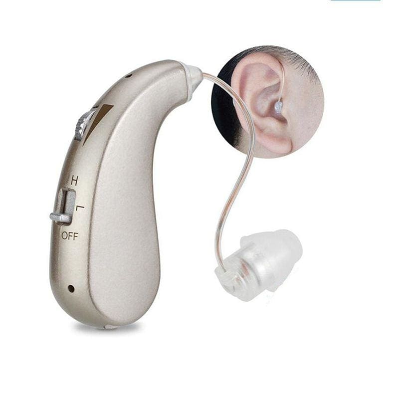 Rechargeable Digital Hearing Aid - Silver - Ear Care