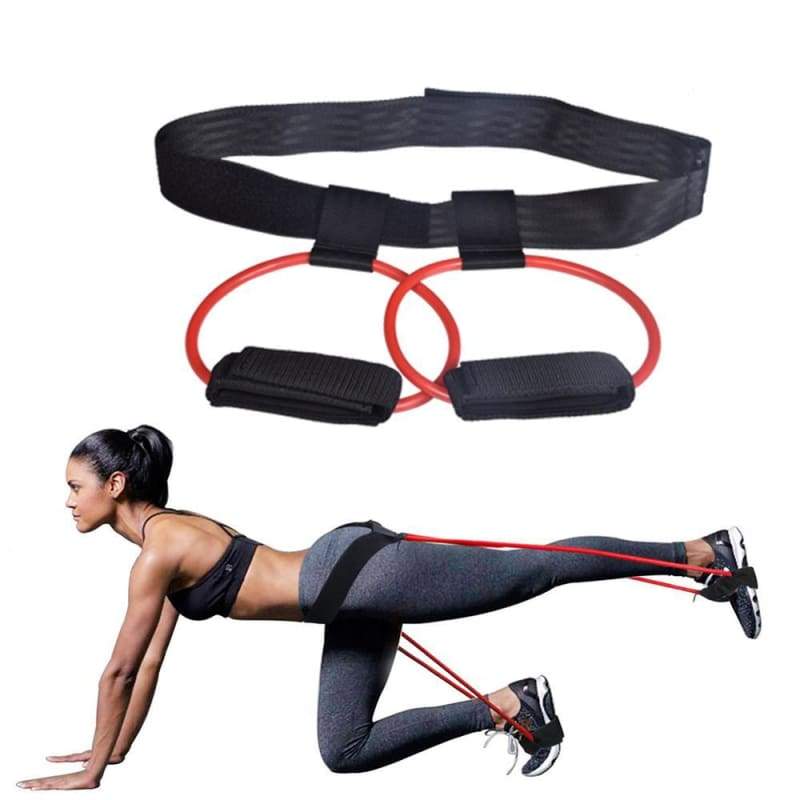Resistance Bands for Muscle Butt Legs - Black 35lb - Heath & Fitness1