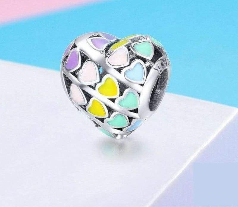 Romantic Rainbow Heart - Beads