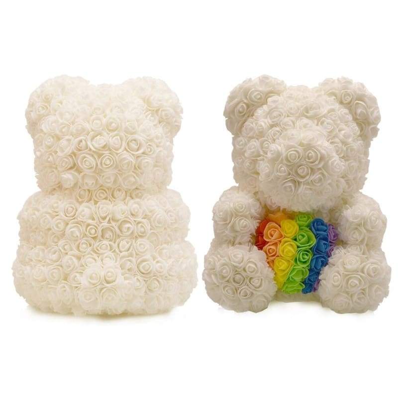 Rose Teddy Bear Just For You - rainbow bear - Teddy Bear