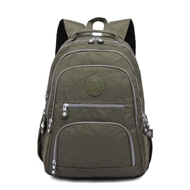 School Backpack for Teenage - army green / 27CMX13CMX37CM 1368 - Backpacks