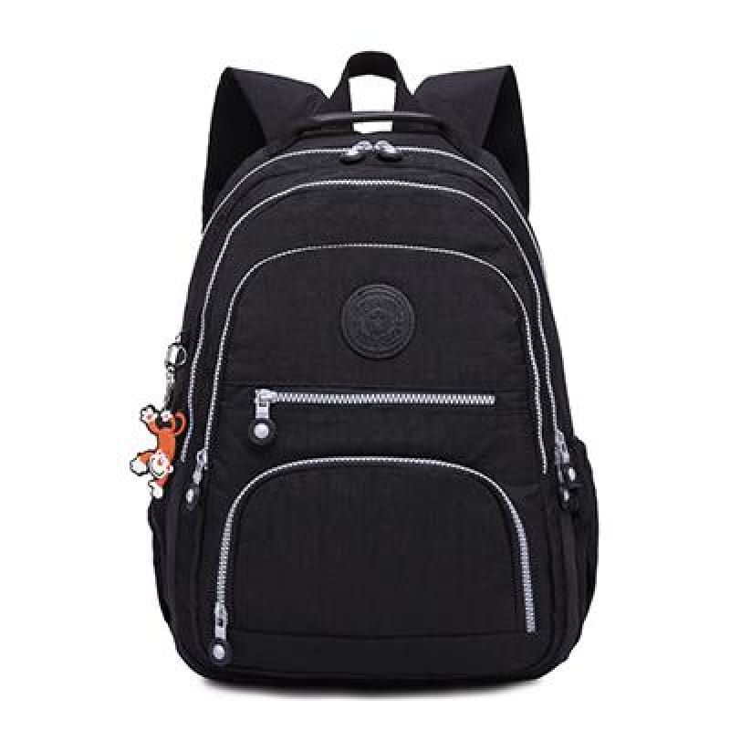 School Backpack for Teenage - black / 27CMX13CMX37CM 1368 - Backpacks