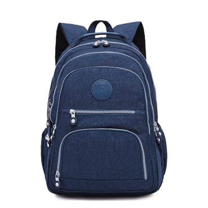 School Backpack for Teenage - dark blue / 27CMX13CMX37CM 1368 - Backpacks
