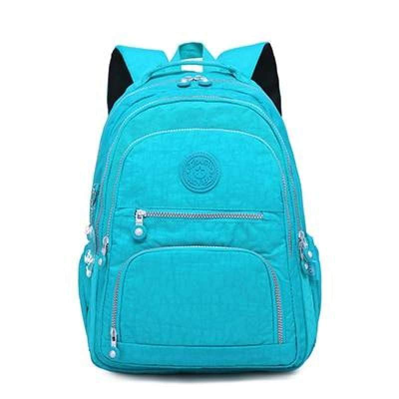 School Backpack for Teenage - light blue / 27CMX13CMX37CM 1368 - Backpacks