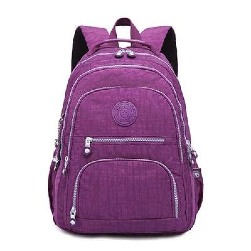School Backpack for Teenage - purple / 27CMX13CMX37CM 1368 - Backpacks