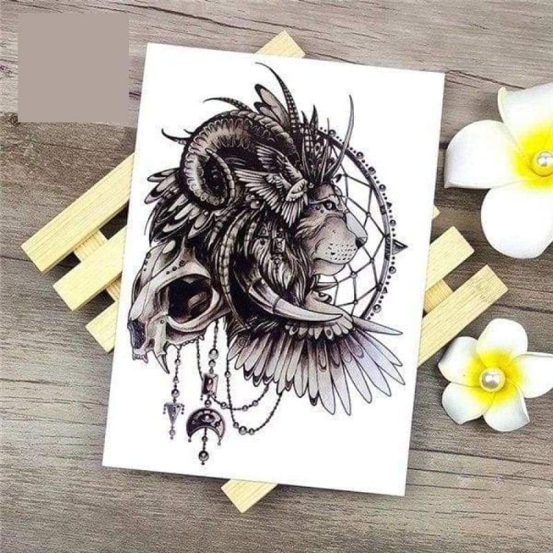 Sexy cool beauty tattoo - HB385 - Temporary Tattoos