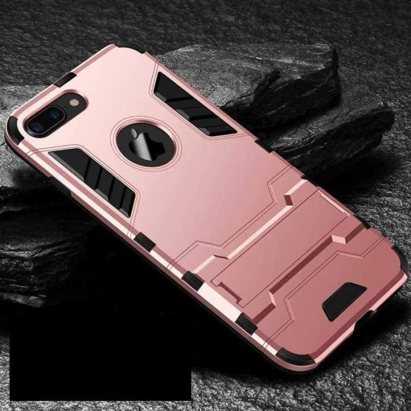 Shockproof Armor Phone Case For IPhone - Rose Gold / For iphone X - Fitted Cases