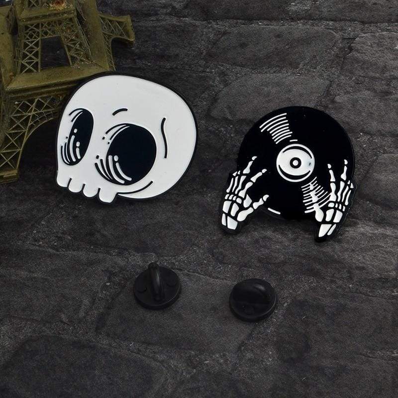 Skeleton Pin Brooches - Brooches