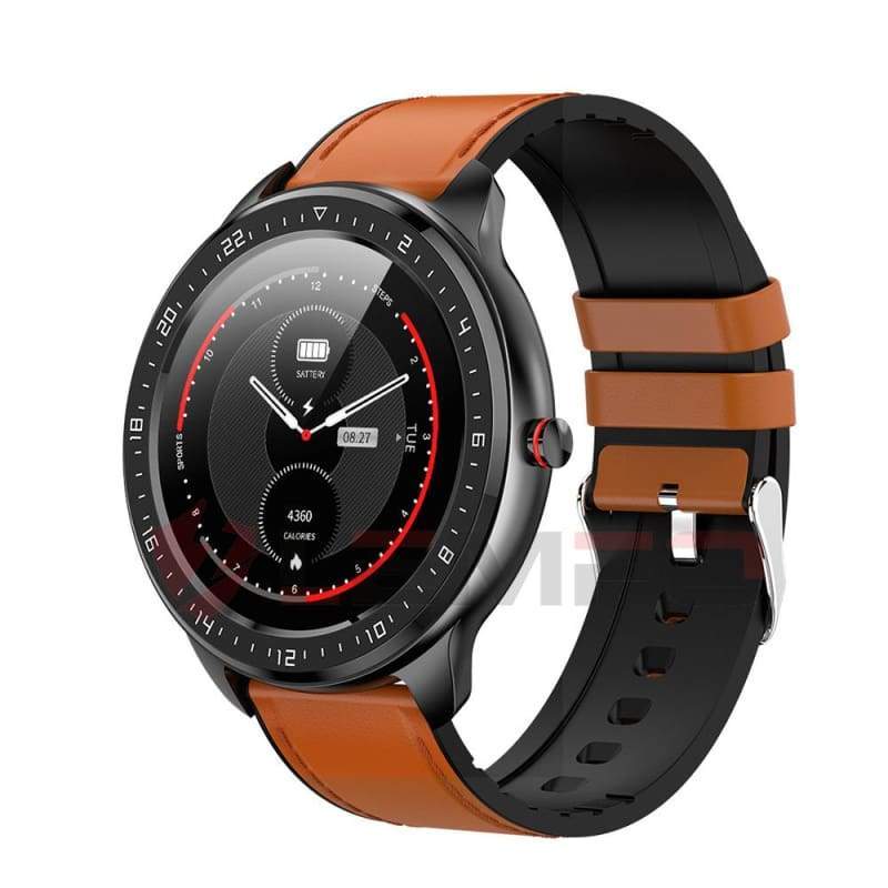 Smartwatch Fitness Tracker Just For You - brown leather - Smart Watches1