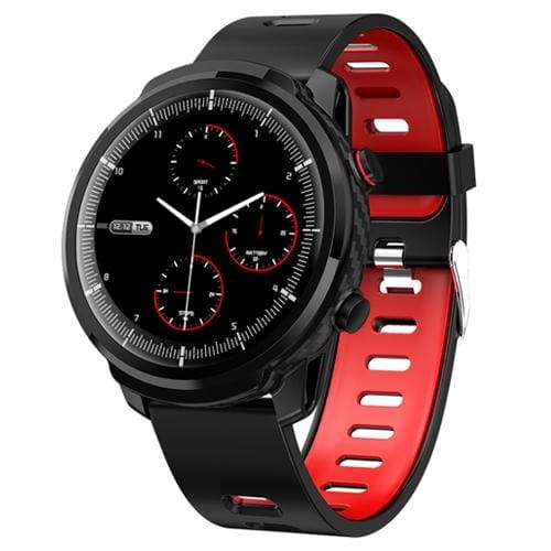 Smart Watch Waterproof Activity Tracker - silicone strap red - Smart Watches1
