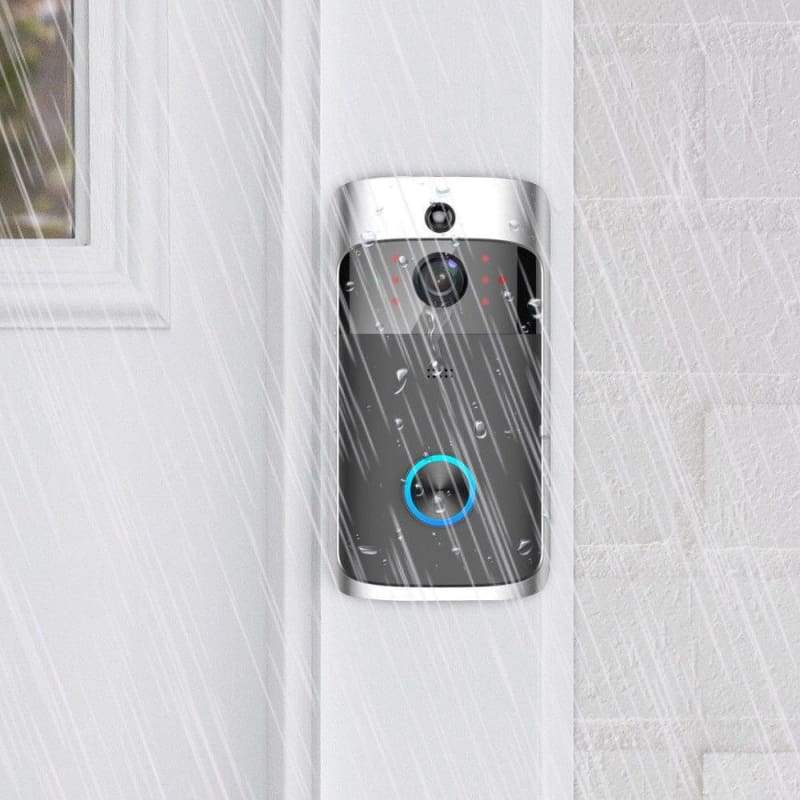 Smart Wifi Security Doorbell - Black - Video Intercom