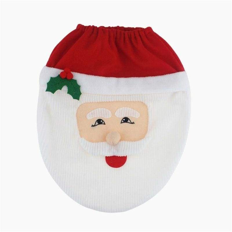 Snowman Santa Claus Toilet Lid Cover - Pendant & Drop Ornaments