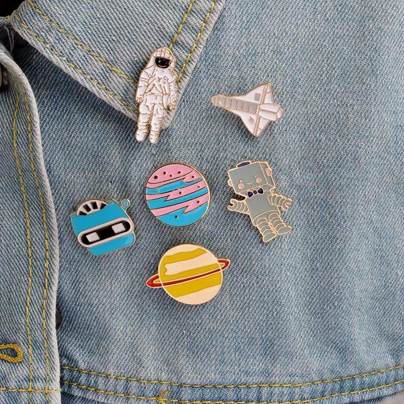 Space astronomy brooches - Brooches