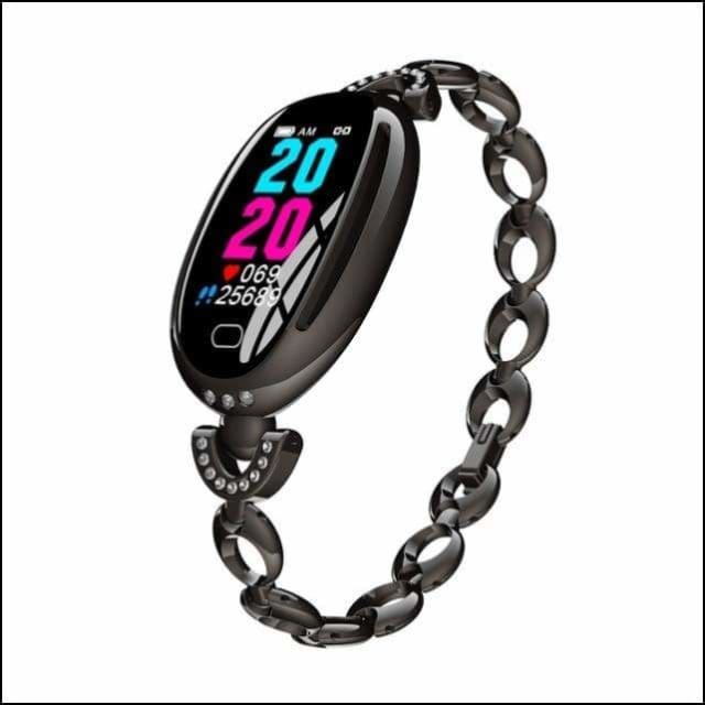 Sport Smart Watch Fitness Bracelet - E68 Black Steel / not have retail box