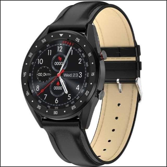 Sport Smart Watch Fitness Bracelet - L7 Black Leather / with box add 8GB TF