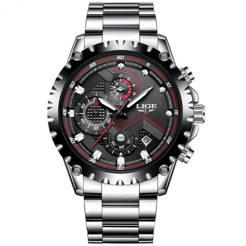 Sports Quartz Watches - Steel Black - Quartz Watches