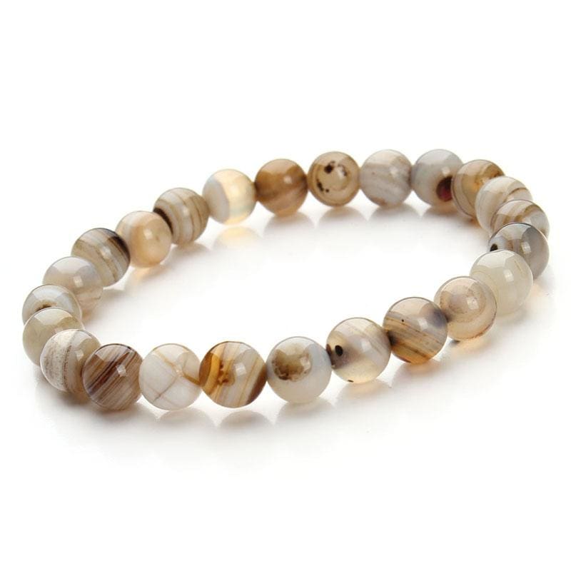 Summer Style Natural Stone Beads Bracelet - Light cofee - Charm Bracelets