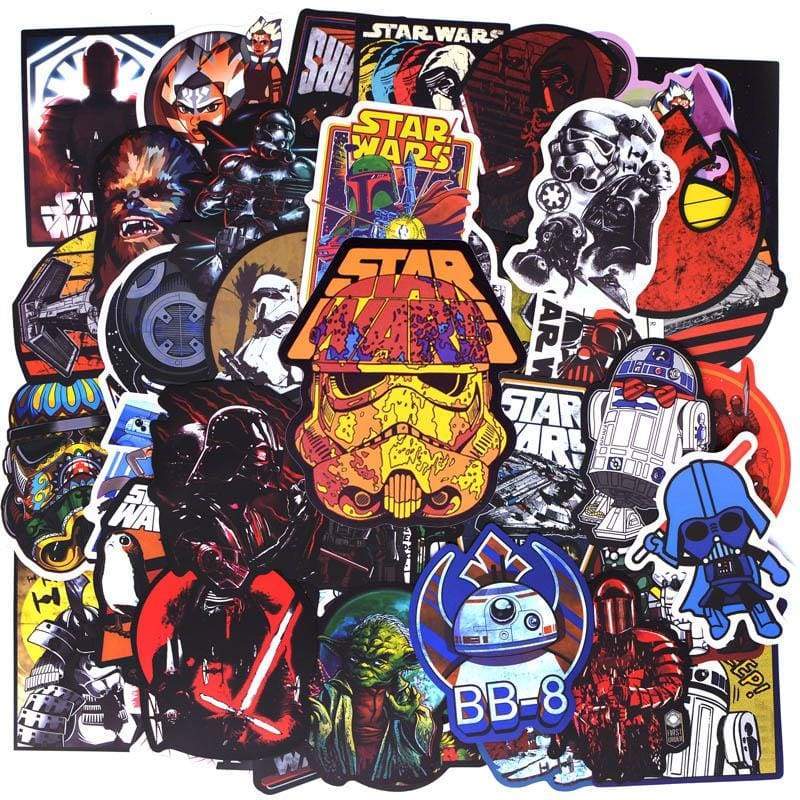Super Cool Star Wars Stickers - 50pcs Random style - Stickers