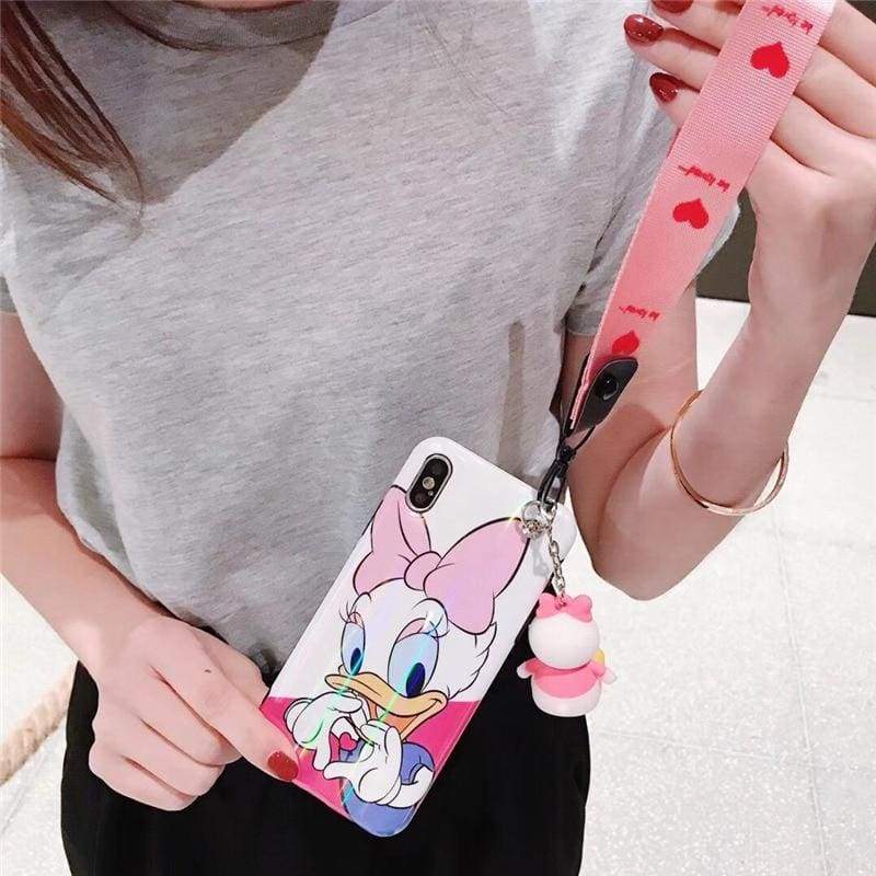 Super-Cute Characters Animated Phone Case - i / for iphone 6 6s plus / Case & Strap - Fitted Cases