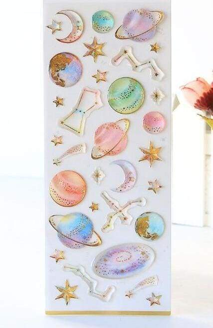 Sweet dream star & unicorn stickers - 02 - Stationery Sticker