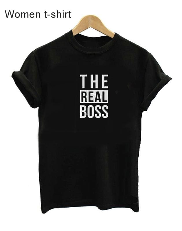 The Boss & The Real Boss - Couple T-shirt - T-Shirts