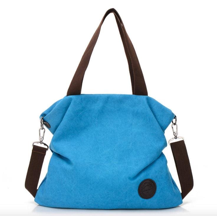 The canvas tote handbag - blue small - Shoulder Bags