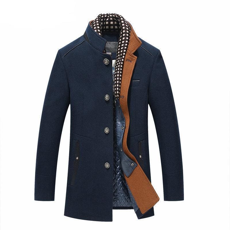 Thicker Mens Trench Coats - Wool & Blends