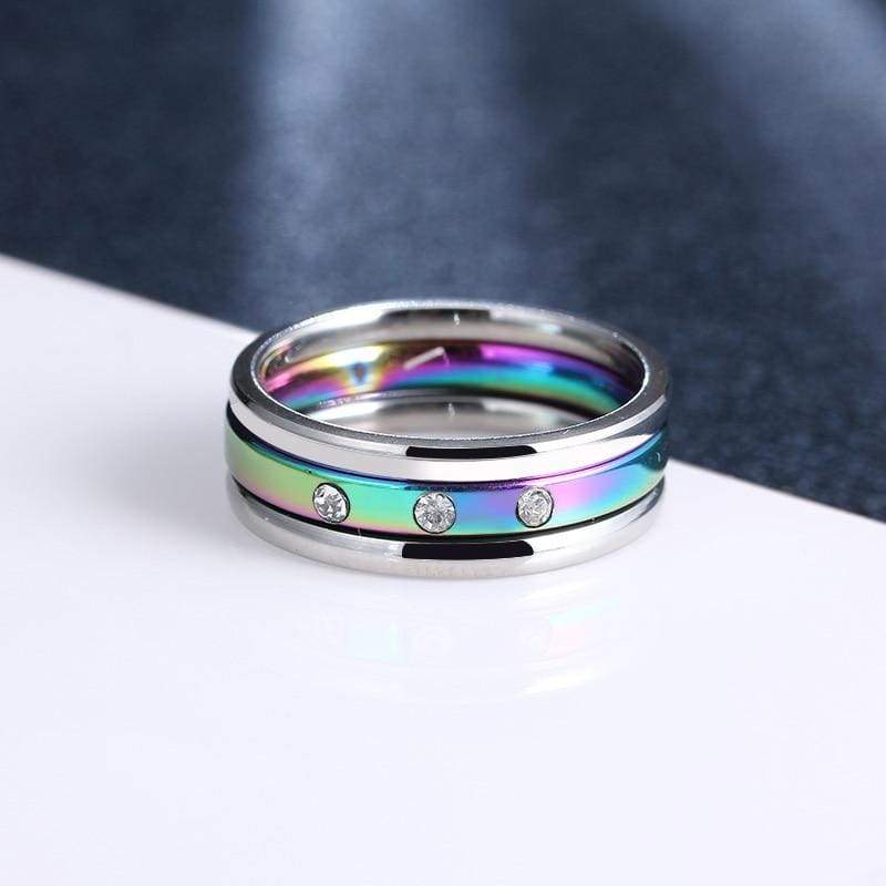 Three Circles Titanium Rings - Rings