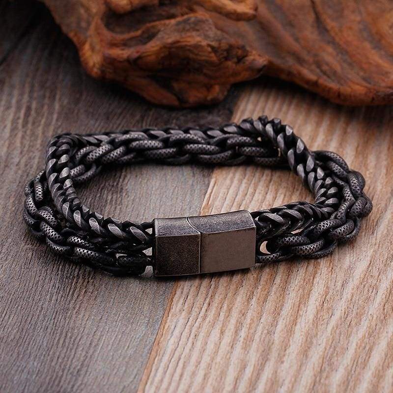 Twisted Double Chain Bracelet - Chain & Link Bracelets