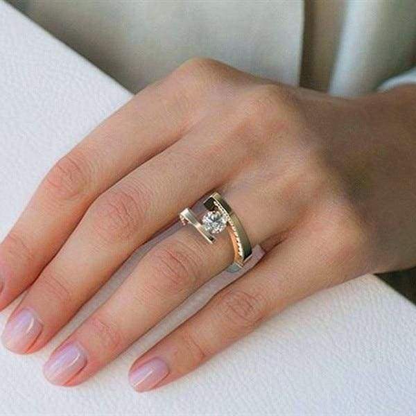 Unique Spiralling Solitaire Ring - Engagement Rings