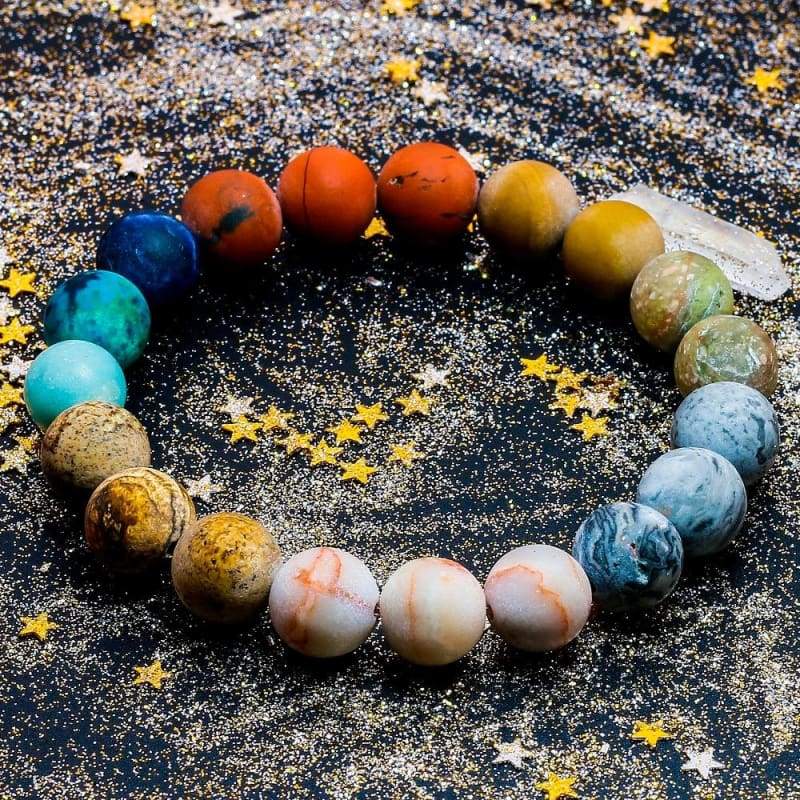 Universe Planets Beads Solar System Bracelet - Strand Bracelets