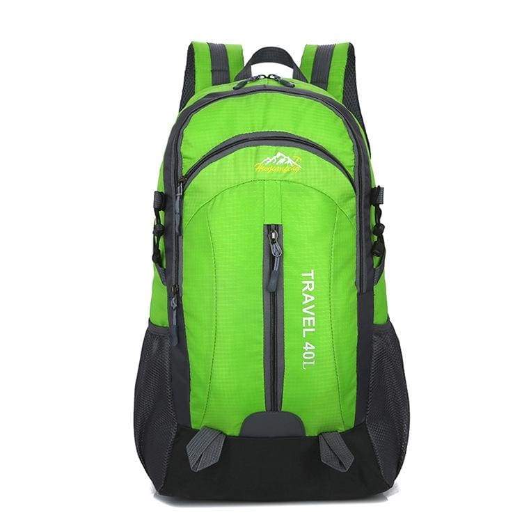 USB Charging Waterproof Backpack - Green - Backpacks