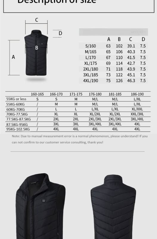 USB Heating Electric Jacket - Hiking Vests
