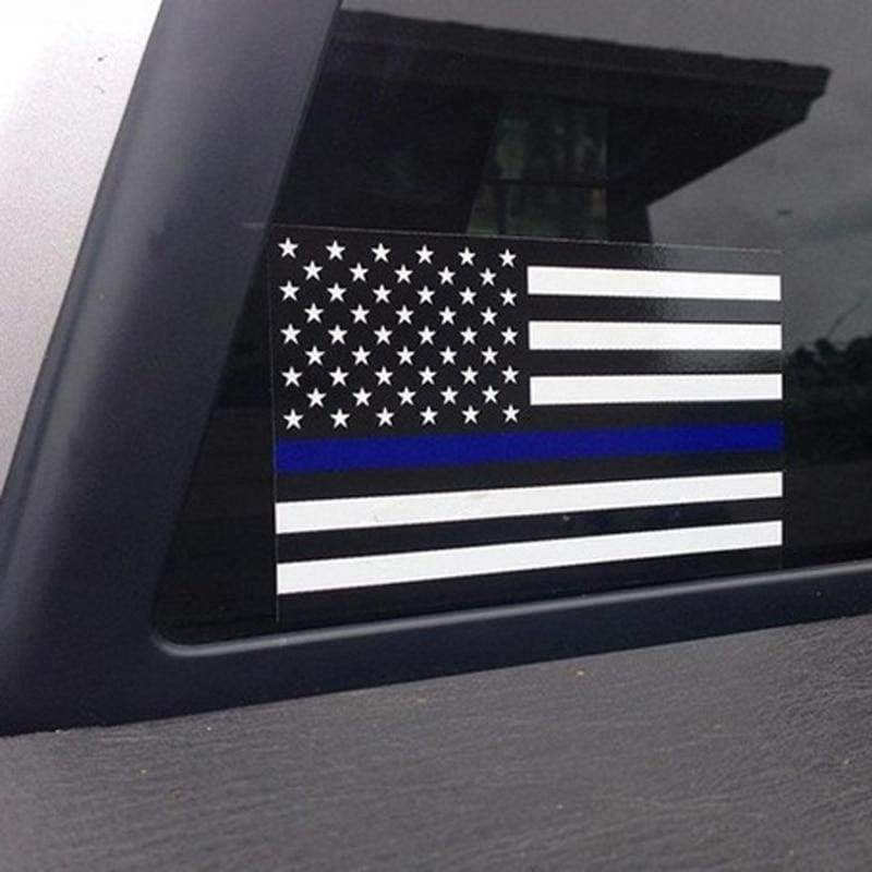 US Flag sticker for Police Car Just For You - Car Stickers