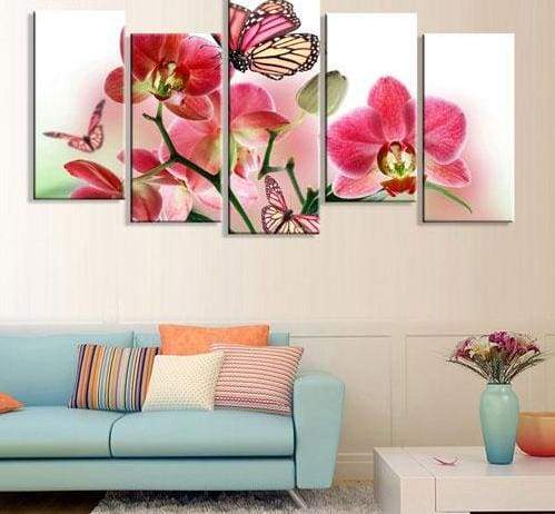 Wall Picture canvas painting HD print - 20x60cmx1 20x40cmx4 / Clear - Painting & Calligraphy