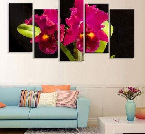 Wall Picture canvas painting HD print - 30x80cmx1 30x60cmx4 / Chocolate - Painting & Calligraphy